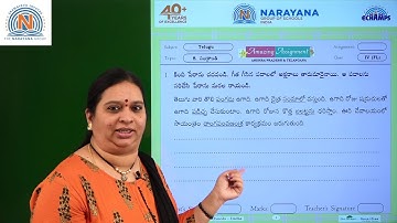 8TH FEB AP CLASS IV FL TELUGU AMAZING ASSIGNMENT KEY