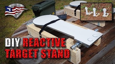 Build Your Own Reactive Target Stand / DIY Steel Popper Targets Cheap!