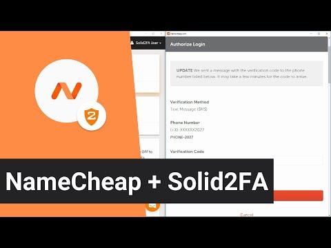 Namecheap + Solid2FA — Secure 2-Step Login For Your Namecheap Account