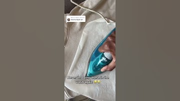 Thumbnail of Man irons the letters back onto his hoodie after they came off in the wash!