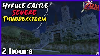 Zelda's Castle Relaxing Thunderstorm - Ocarina of Time Night Ambiance (ゼルダの伝説 時のオカリナ)