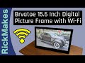 Brvatoe 15.6 Inch Digital Picture Frame with Wi-Fi