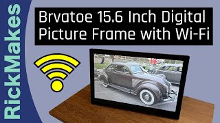 Brvatoe 15.6 Inch Digital Picture Frame with Wi-Fi