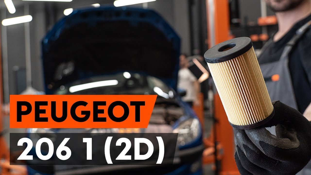 Hvordan udskiftes oljefilter og motorolje PEUGEOT 206 1 (2D) [GUIDE AUTODOC] YouTube