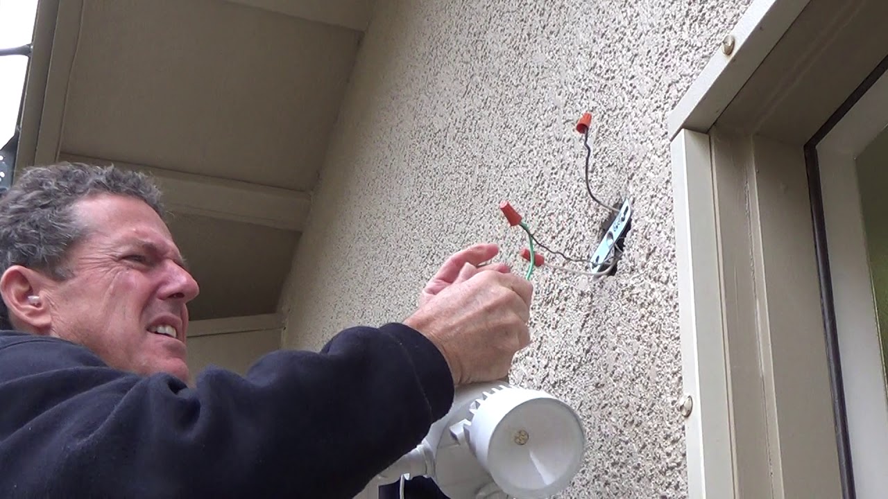 How to Install Motion Activated Security Light Fixture...Part 2 - YouTube