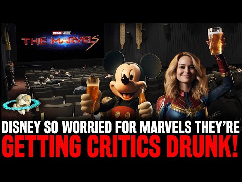 UH OH! Disney & Marvel So WORRIED About The Marvels - They're GETTING CRITICS DRUNK & Spoiling It!?