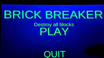 Brick Breaker game play