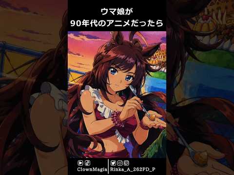 もしもウマ娘が1990年代のアニメだったら…… 【ドゥラメンテ/フォーエバーヤング/ミホノブルボン/マーベラスサンデー/ユノハナブルーム】#ウマ娘