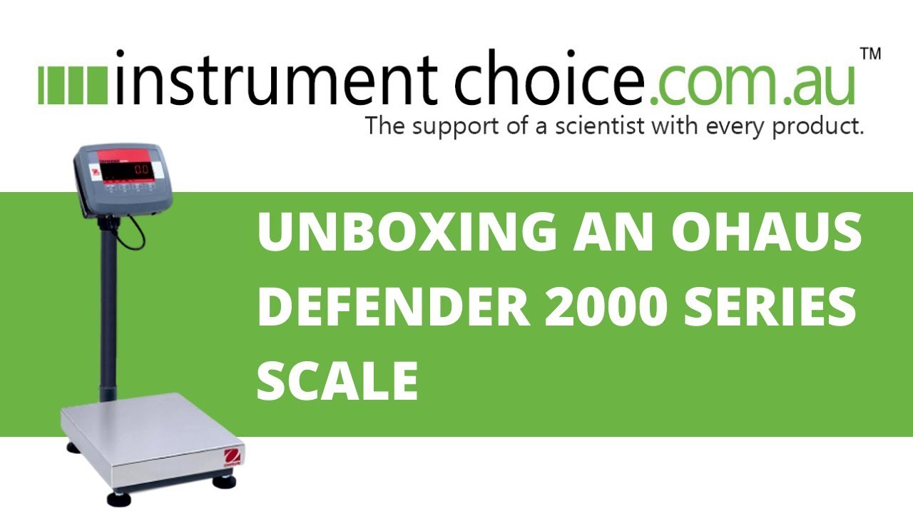 Unboxing an OHaus Defender 2000 Series Scale