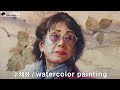 Watercolor portrait painting/인물수채화/화실/취미미술/misulbu/水彩画/水彩畫