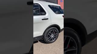 Ford Explorer - оклейка кузова в белый сатин, антихром, оклейка крыши и целый комплекс услуг