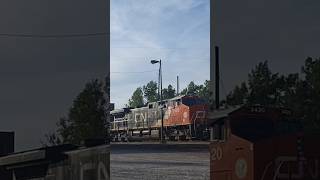 CN AC44C6M MID DPU ON THIS STACK TRAIN #cnrailway #locomotive #train