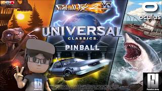 ET, JAWS & BACK TO THE FUTURE In PINBALL FX2 VR DLC // Oculus + Touch // GTX 1060