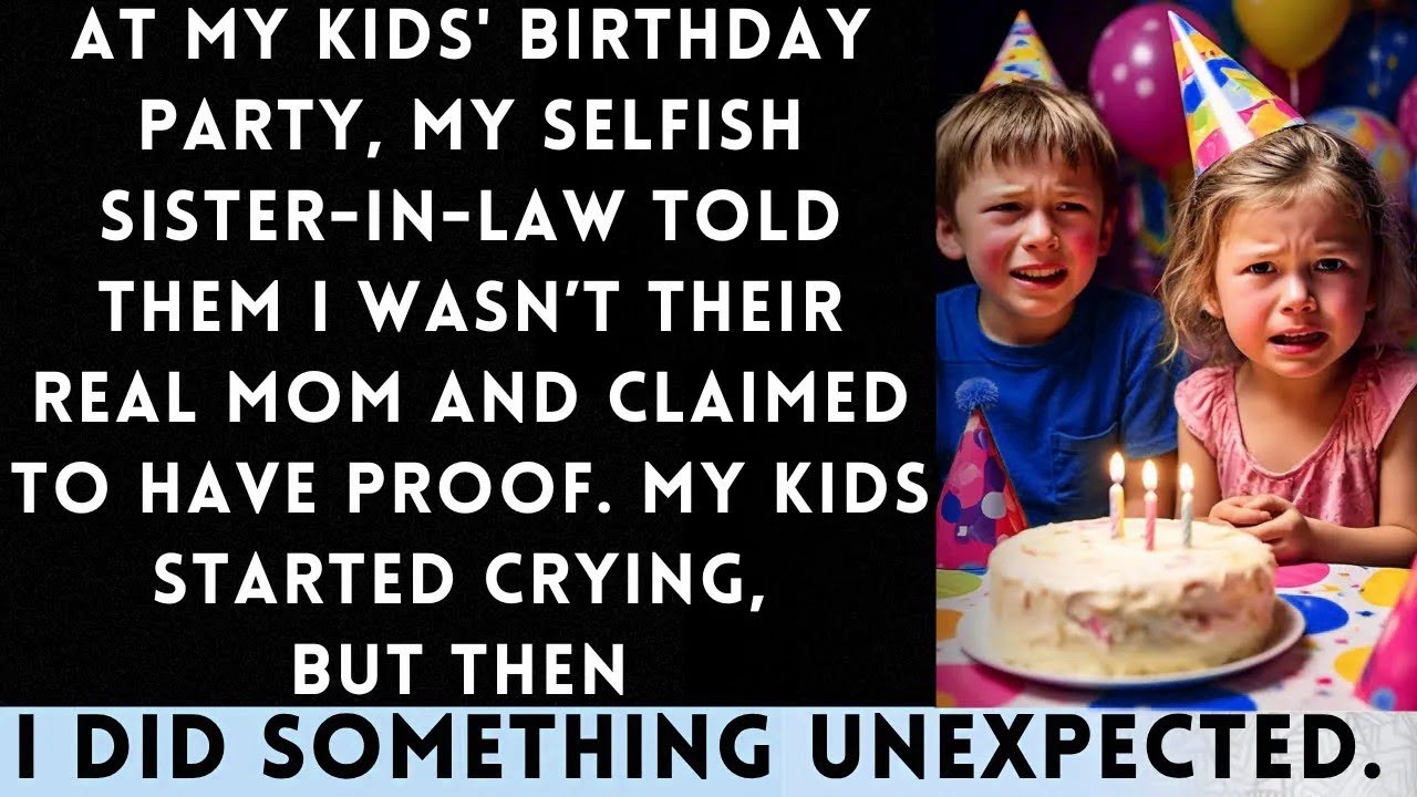 Selfish SIL Ruins Birthday Party by Telling My Kids I'm Not Their Biological Mom