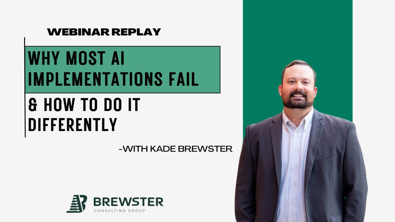 Webinar Replay: Why Most AI Implementations Fail & How to Do It ...