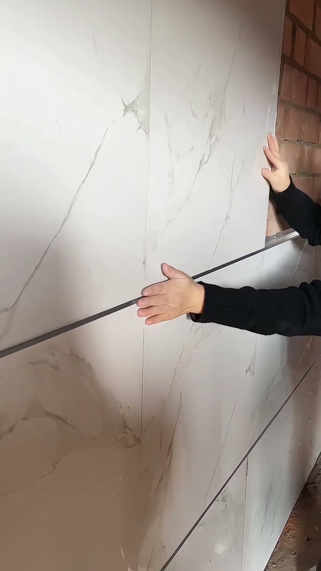 Tile anti fall laying process- Good tools and machinery make work easy