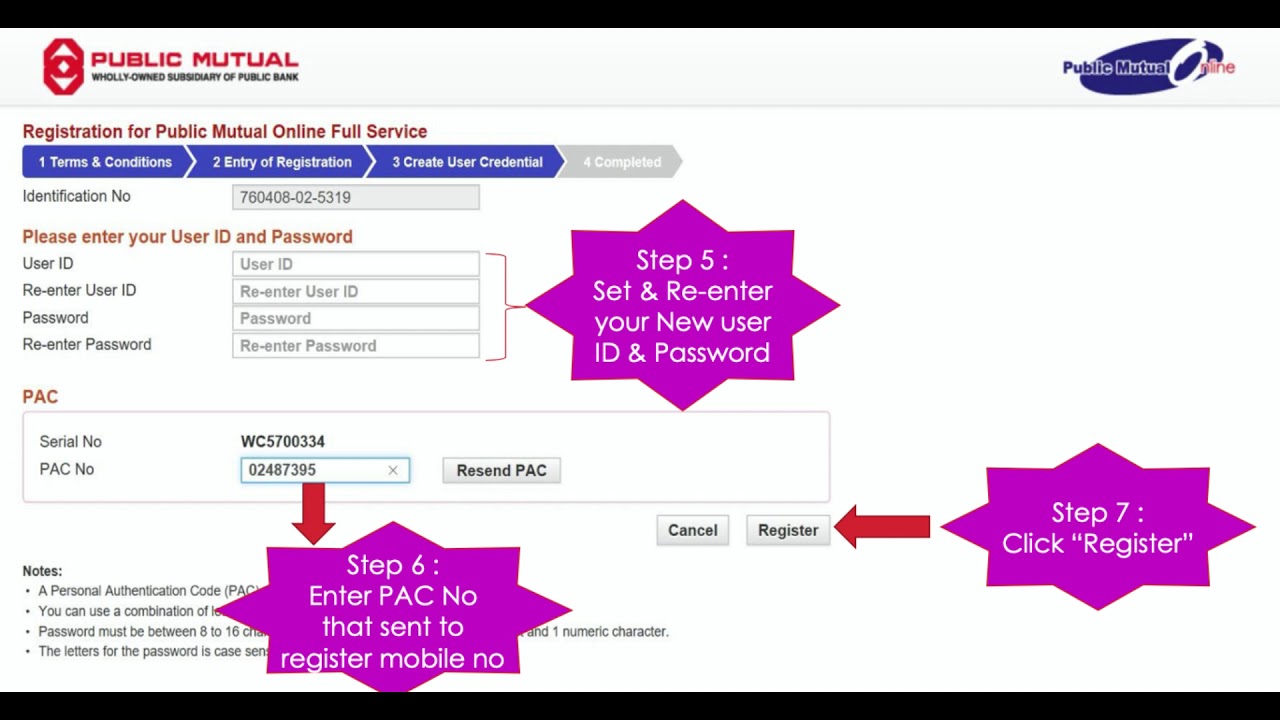 How To Activate Public Mutual Online For Existing Investor Youtube