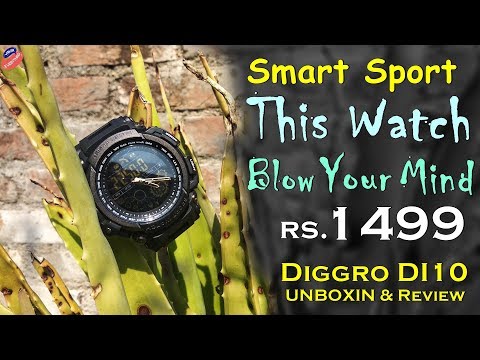 Diggro DI10 Smart Sports Watch - Cheap & Best Smartwatch for 1400 Rs  Analog, Digital, Waterproof