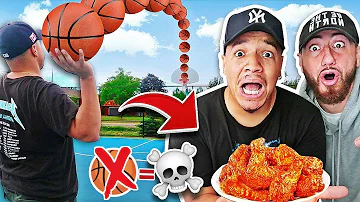 MISS The Shot, Eat A GHOST PEPPER Hot Wing (1,000,000+ SCOVILLE UNITS) SPICY PEPPER CHALLENGE