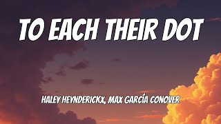 Haley Heynderickx, Max García Conover - to each their dot (Lyrics)