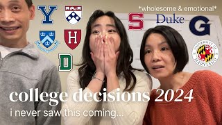 COLLEGE DECISION REACTIONS 2024 | ivies, t20s, business schools