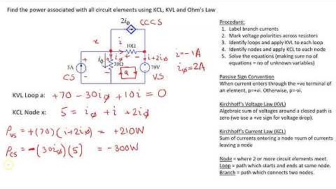 Solving Circuits Using Kirchoff