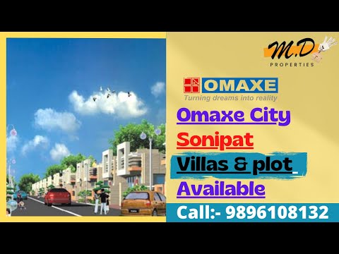 Omaxe city Sonipat villa \\ Omaxe city Sonipat Plots \\ MD Properties Sonipat