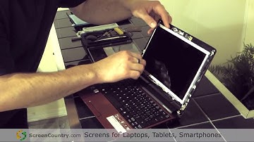 Laptop screen replacement (How to replace notebook LCD) [Acer Aspire One 533]
