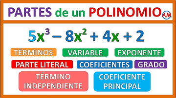 📌 PARTES de un POLINOMIO | GRADO, COEFICIENTE PRINCIPAL, TÉRMINO INDEPENDIENTE, PARTE LITERAL, ETC