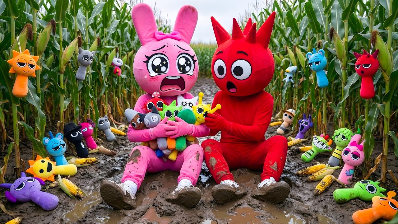 Pinki Raddy Pinki & Raddy Found Sprunki in the Cornfield! 😱 Can We Catch It? - YouTube