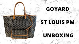 GOYARD ST. LOUIS TOTE PM  unboxing, first impressions, mod shots, distance  sale experience 