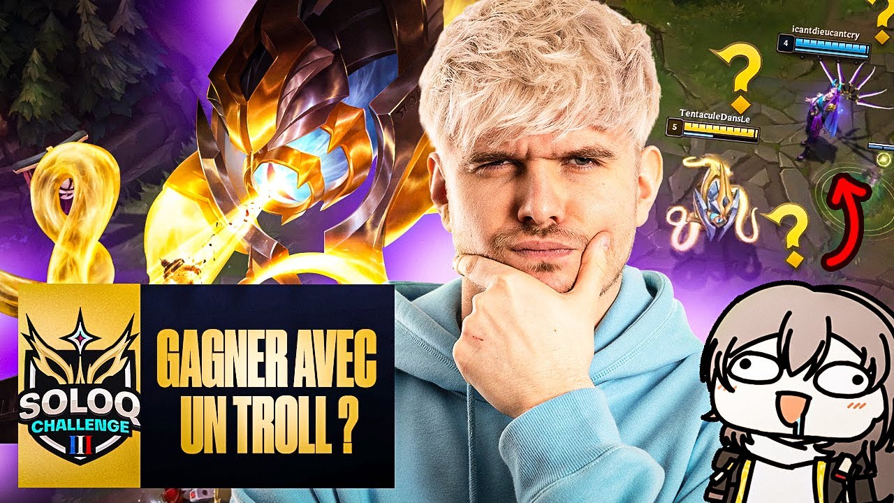 Je GAGNE une game avec un TROLL ?! - SoloQ Challenge