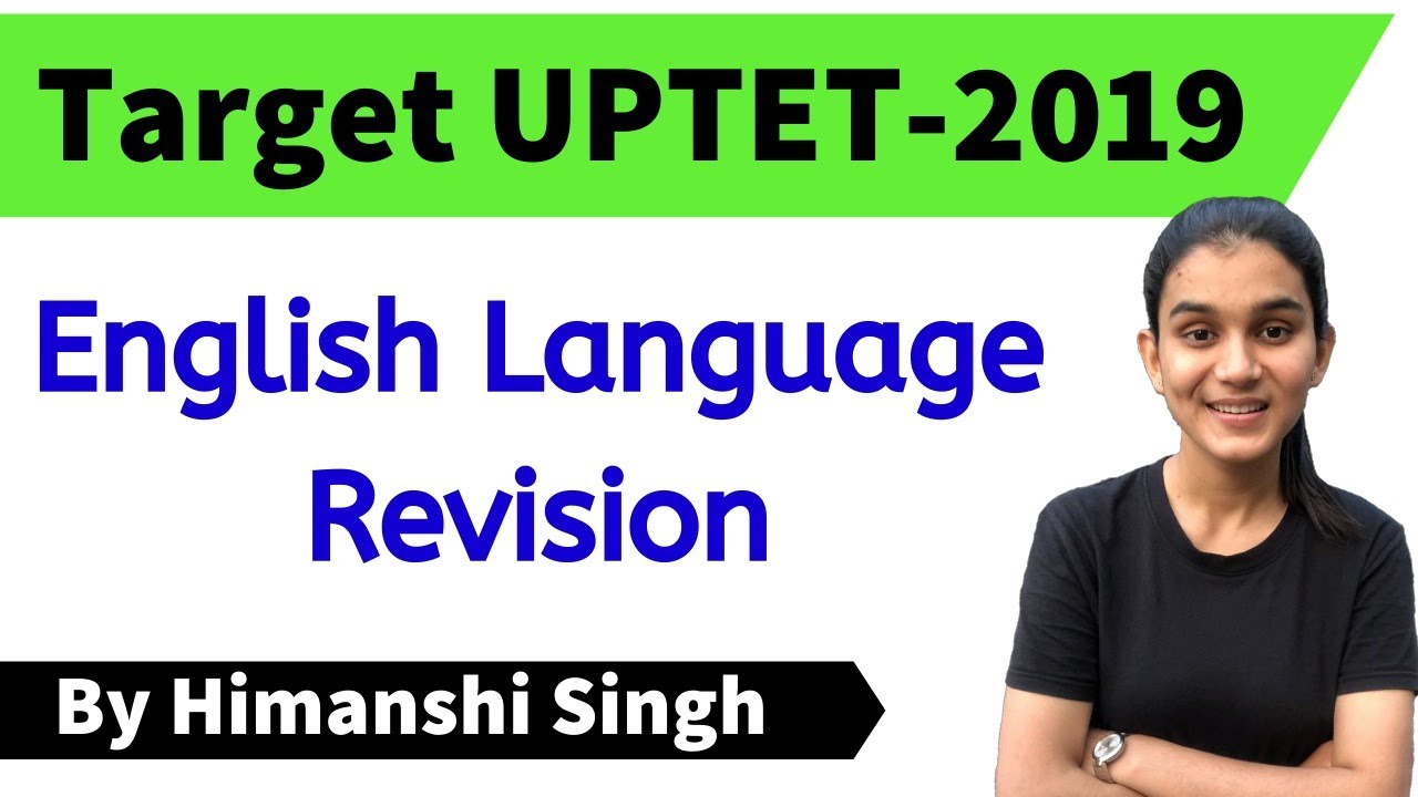 Target UP-TET 2019 | English Language Revision| Part-02