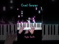 Taylor Swift - Cruel Summer Piano Cover #CruelSummer #TaylorSwift #PianellaPianoShorts