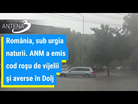 România, sub urgia naturii. ANM a emis cod roşu de vijelii şi averse în Dolj | Ce zone mai sunt viza