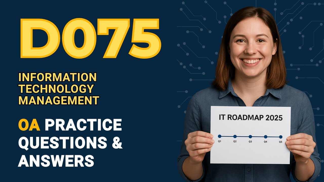 Pass WGU D075 OA – Real-Style Questions with Detailed Answer Explanations