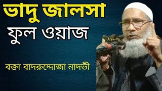 ভাদু মাদ্রাসার জালসা। ফুল ওয়াজ। #Badruddoja_Nadvi | Islamic Adarsho | Bhadur Waz |