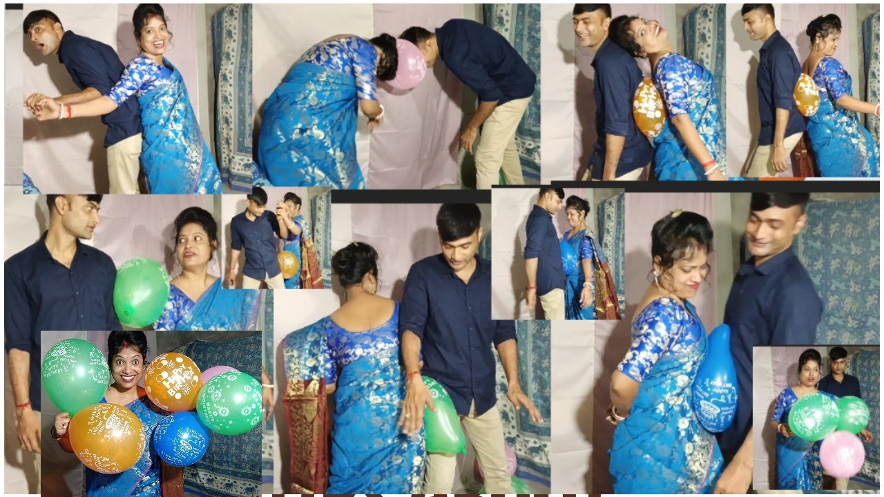 Balloon Blast challenge with //Husband V's wife// full funny video// 😜🤣 Kshitish Bandana vlog