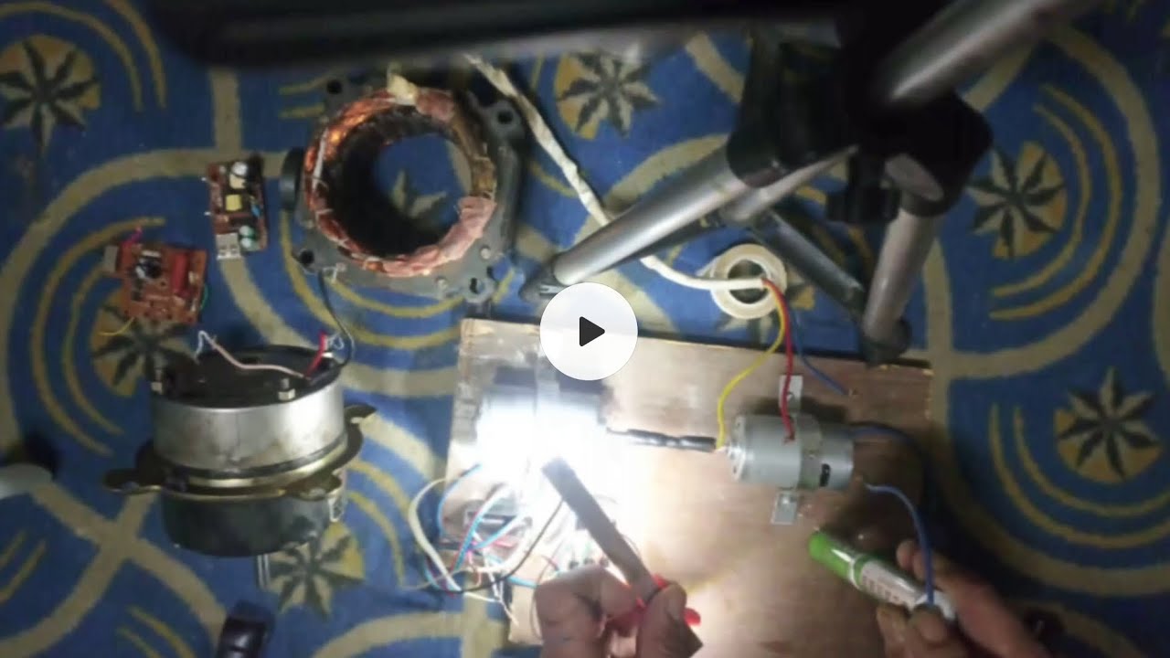 Motor to Generator DIY 🔥 Lights Bulb Without Power