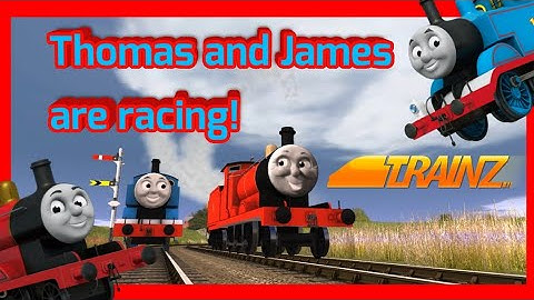 Thomas and James are racing! // Trainz remake