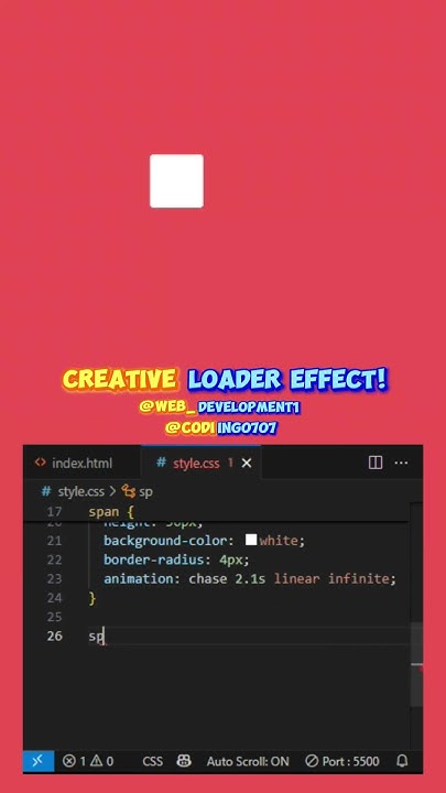 How to Make a Creative Loading Animation using HTML & CSS - YouTube