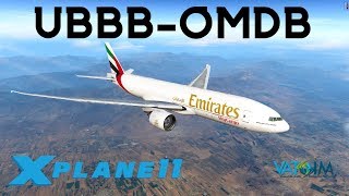 X-Plane 11 | 37K Sub Celebration   Giveaway | B777 | VATSIM | Baku to Dubai