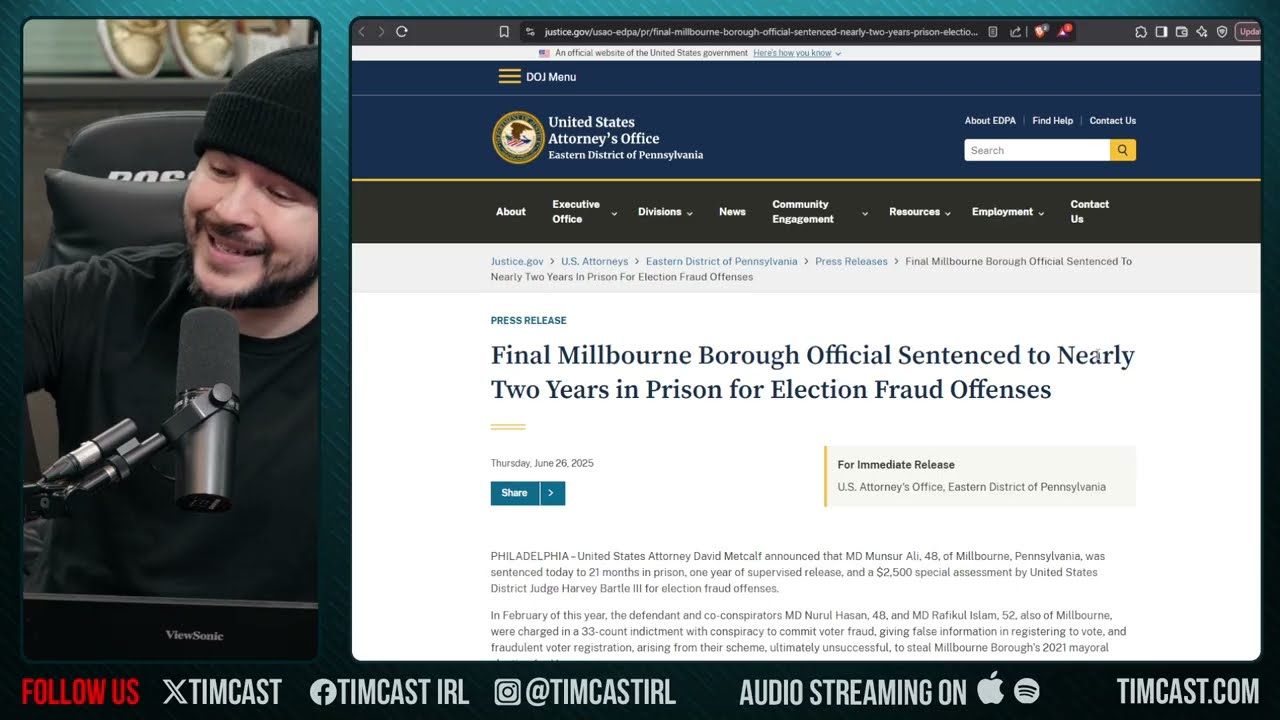 Democrats Sentenced TO PRISON For Rigging Election, DOJ CAUGHT Scheme, Democrats Said IT CANT HAPPEN