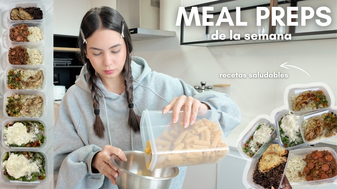 Haciendo los MEAL PREPS de la semana | Recetas saludables y comida cubana...