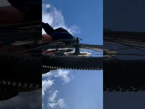 Underneath the bike jump!