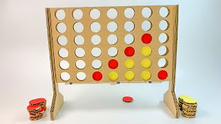 How To Make a Connect Four Cardboard Game | Smooth Crafts DIY