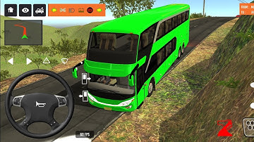 2025 new coach bus simulator 💥 || indonesia bus simulator part-56 #bus #game #simulator #comman