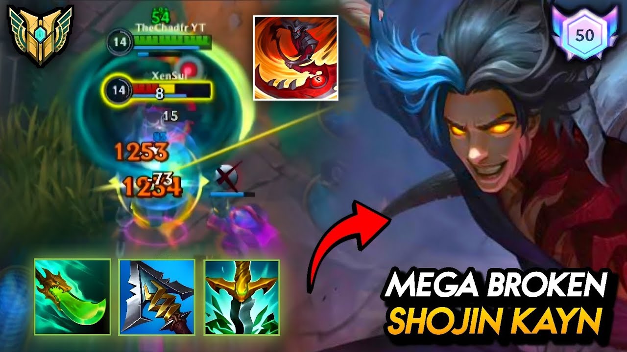 Wild Rift: SPEAR OF SHOJIN RED KAYN IS BREAKING THE GAME!! 😱😱 (ONE ABILITY = 2500 DMG!!)