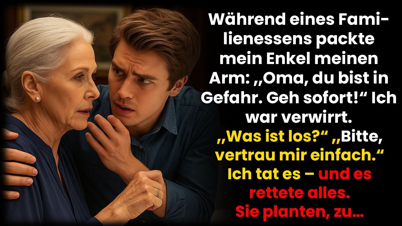„Oma, du musst weg! Sofort!“, sagte mein Enkel. Ich vertraute ihm – und das rettete mich…