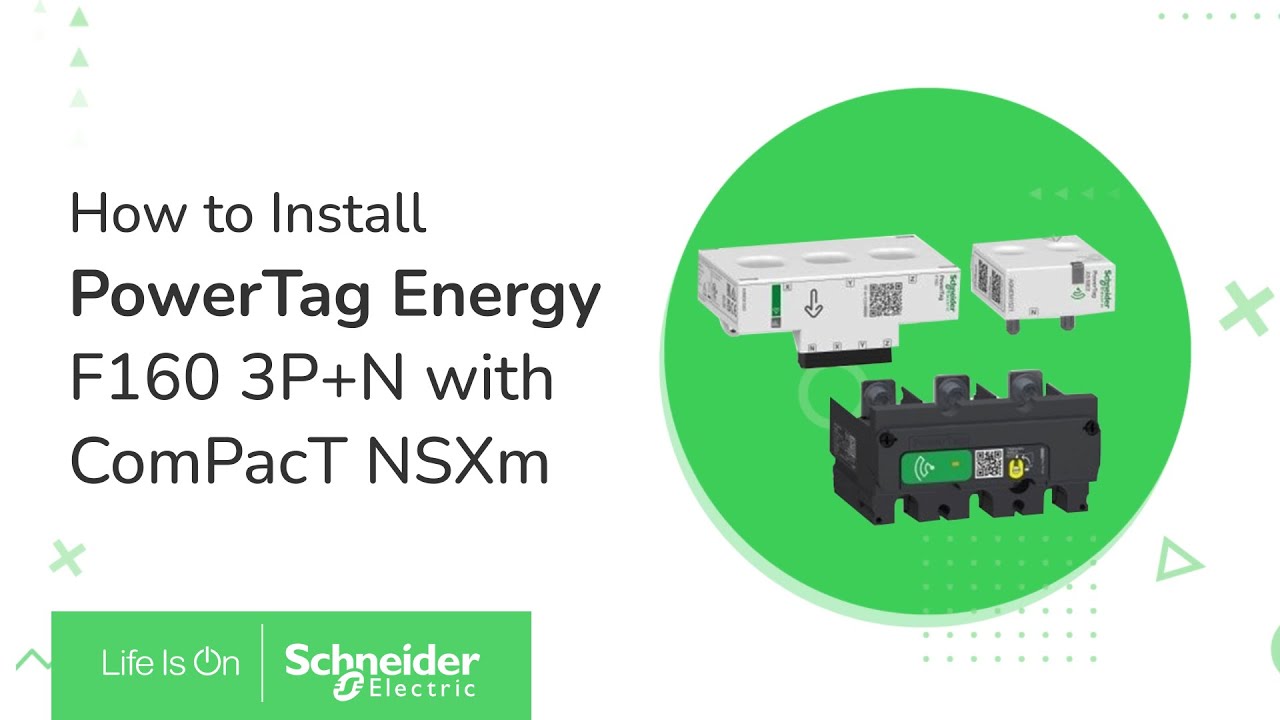 PowerLogic™PowerTag - Wireless Energy sensors F160 wiring & Configuration